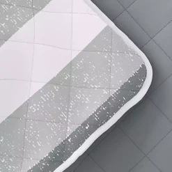 Kirklands Home Quilts|Gray Striped Reversible 2-pc. Twin Quilt Set