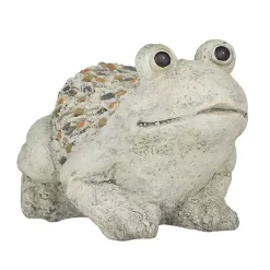 Kirklands Home Garden Statues|Textured Frog Statue Gray