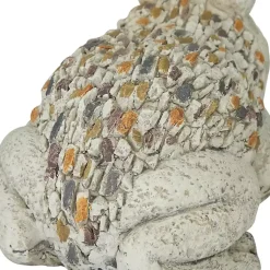 Kirklands Home Garden Statues|Textured Frog Statue Gray