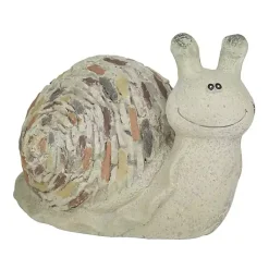 Kirklands Home Garden Statues|Textured Snail Statue Gray