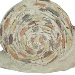 Kirklands Home Garden Statues|Textured Snail Statue Gray