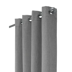 Kirklands Home Curtains & Drapes|Thatched Blackout Curtain Panel, 108 in. Gray