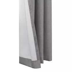 Kirklands Home Curtains & Drapes|Thatched Blackout Curtain Panel, 95 in. Gray