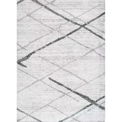 Kirklands Home Area Rugs|Gray Thigpen Diamond Area Rug, 5x8