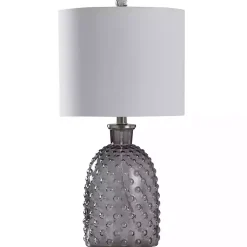 Kirklands Home Table Lamps|Tinted Glass Jar Table Lamp Gray