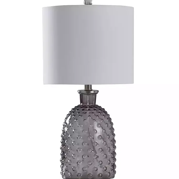 Kirklands Home Table Lamps|Tinted Glass Jar Table Lamp Gray