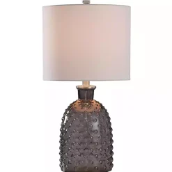 Kirklands Home Table Lamps|Tinted Glass Jar Table Lamp Gray