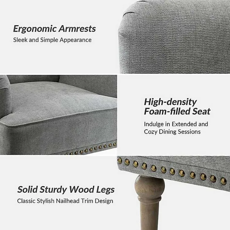 Kirklands Home Accent Chairs|Tufted Britt Accent Chair Gray