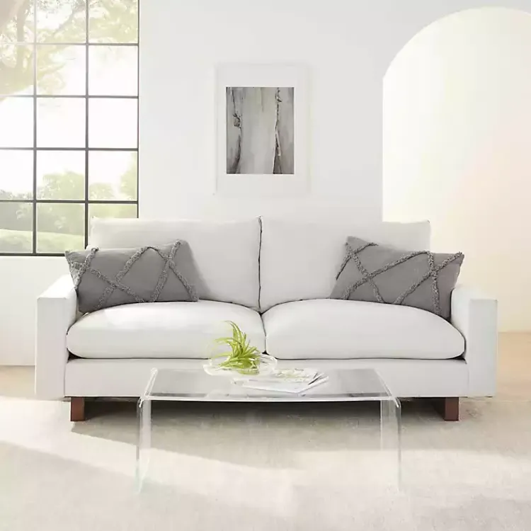 Outlet Tufted Diamond Lumbar Pillows, Set of 2 Pillows