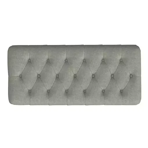 Kirklands Home Benches & Ottomans|Tufted Upholstered Storage Bench Gray