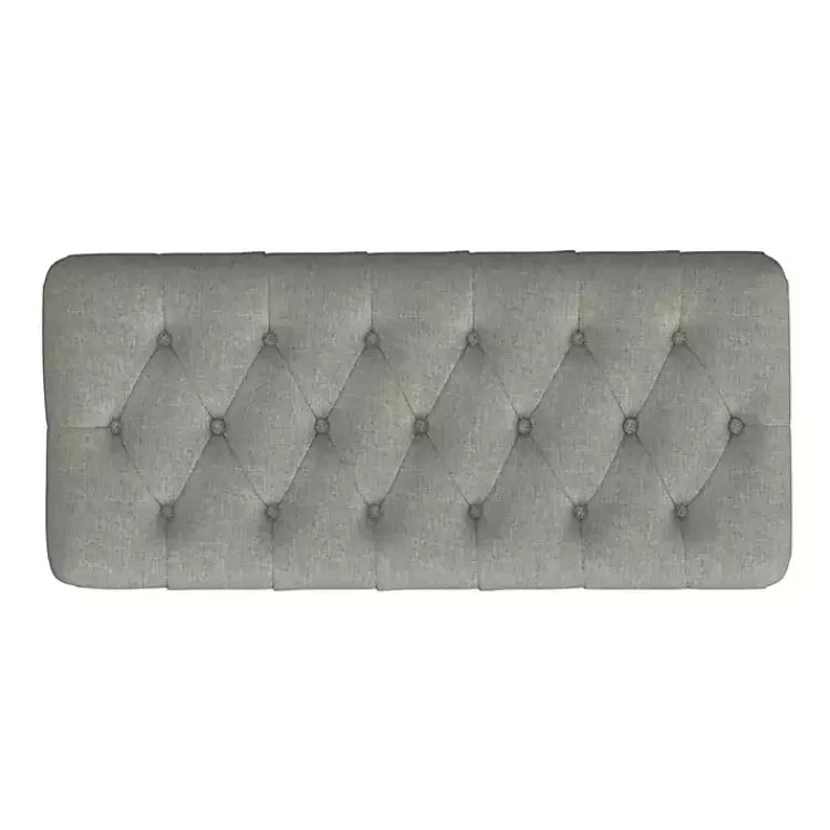 Kirklands Home Benches & Ottomans|Tufted Upholstered Storage Bench Gray