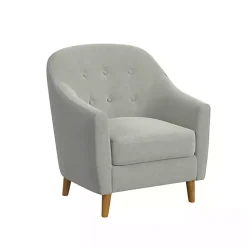 Kirklands Home Accent Chairs|Tufted Woven Accent Chair Gray