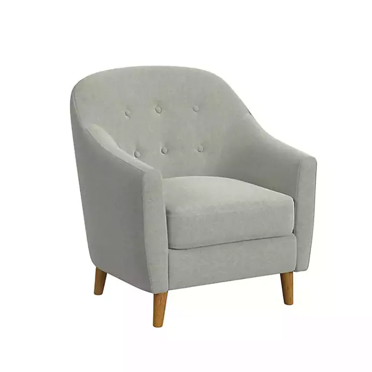 Kirklands Home Accent Chairs|Tufted Woven Accent Chair Gray