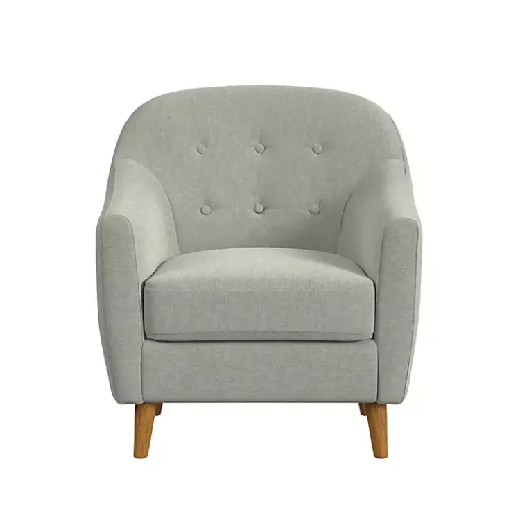 Kirklands Home Accent Chairs|Tufted Woven Accent Chair Gray