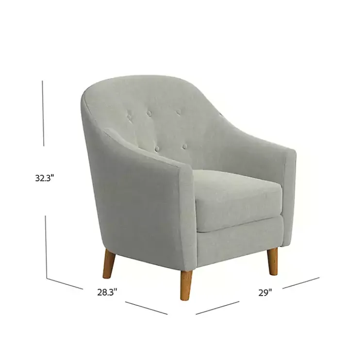 Kirklands Home Accent Chairs|Tufted Woven Accent Chair Gray
