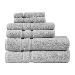 Kirklands Home Bath Towels|Turkish Cotton 6-pc. Towel Set Gray