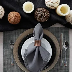 Kirklands Home Table Linens|Tweed Placemats, Set of 6 Gray