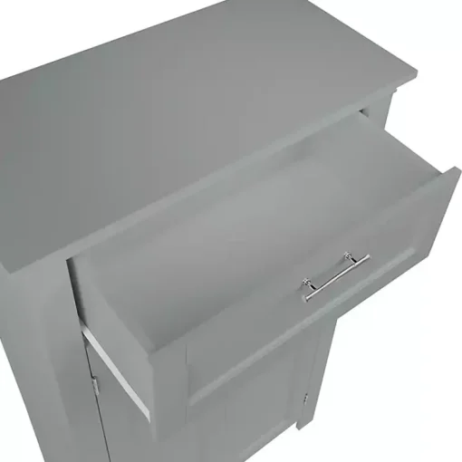 Kirklands Home Cabinets & Sideboards|Two-Door Top Shelf Cabinet Gray