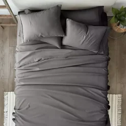 Kirklands Home Bed Sheets|Ultra Soft 4-pc. Twin Sheet Set Gray