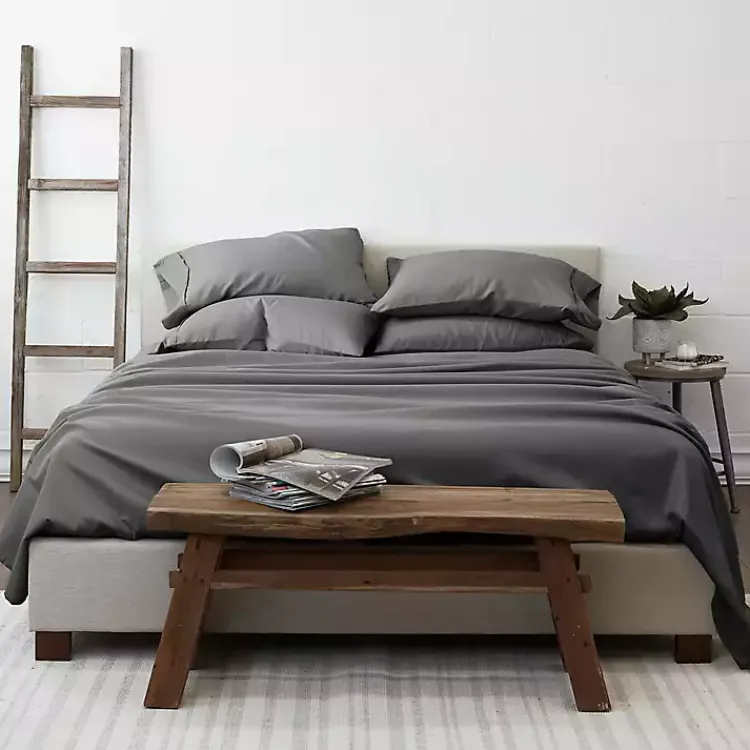 Kirklands Home Bed Sheets|Ultra Soft 4-pc. Twin XL Sheet Set Gray