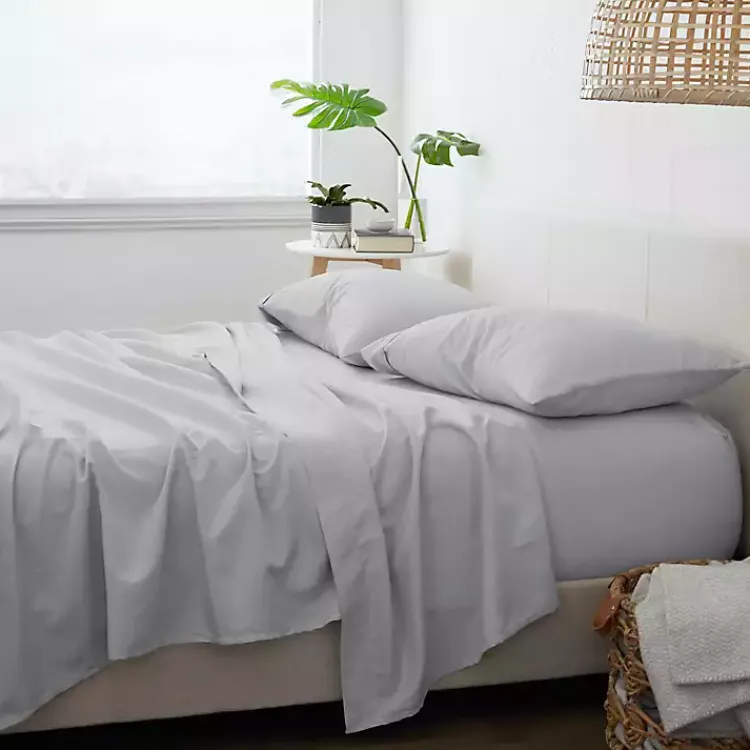 Kirklands Home Bed Sheets|Ultra Soft 3-pc. Twin XL Sheet Set Gray