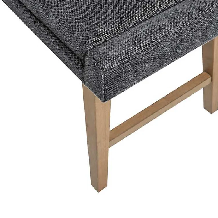 Kirklands Home Benches & Ottomans|Upholstered and Wood Legs Bench Gray