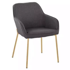 Kirklands Home Dining Chairs|Upholstered Daniella Dining Chairs, Set of 2 Gray