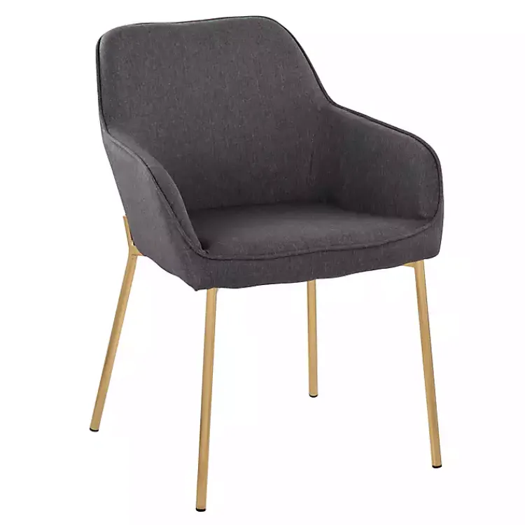 Kirklands Home Dining Chairs|Upholstered Daniella Dining Chairs, Set of 2 Gray