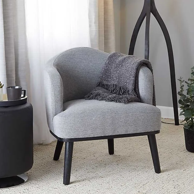 Kirklands Home Accent Chairs|Upholstered Midcentury Modern Accent Chair Gray