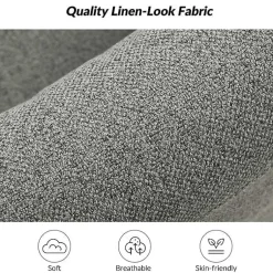 Kirklands Home Accent Chairs|Upholstered Vasser Slipcover Swivel Chair Gray