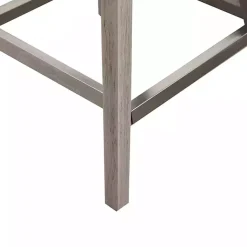 Kirklands Home Bar Stools & Counter Height Stools|Upholstered Wood Swivel Counter Stool Gray