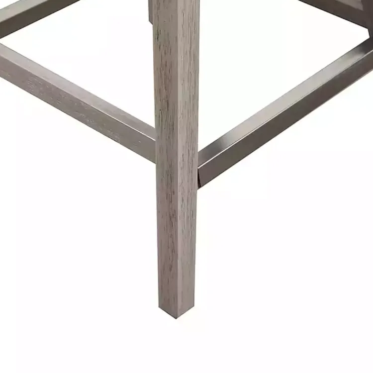 Kirklands Home Bar Stools & Counter Height Stools|Upholstered Wood Swivel Counter Stool Gray