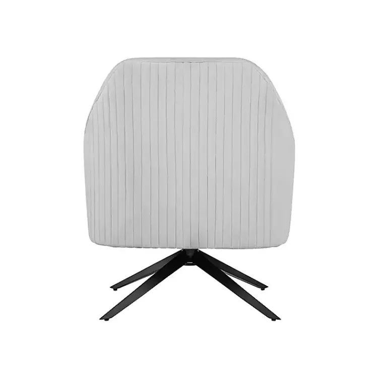 Kirklands Home Accent Chairs|Velvet Swivel Accent Chair Gray