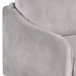 Kirklands Home Sofas & Loveseats|Velvet Upholstered Modern Loveseat Gray