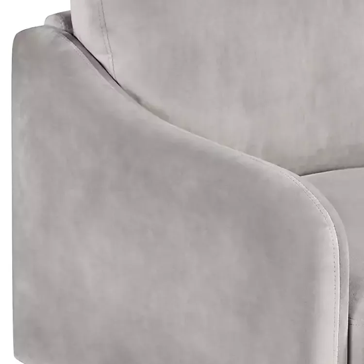 Kirklands Home Sofas & Loveseats|Velvet Upholstered Modern Loveseat Gray