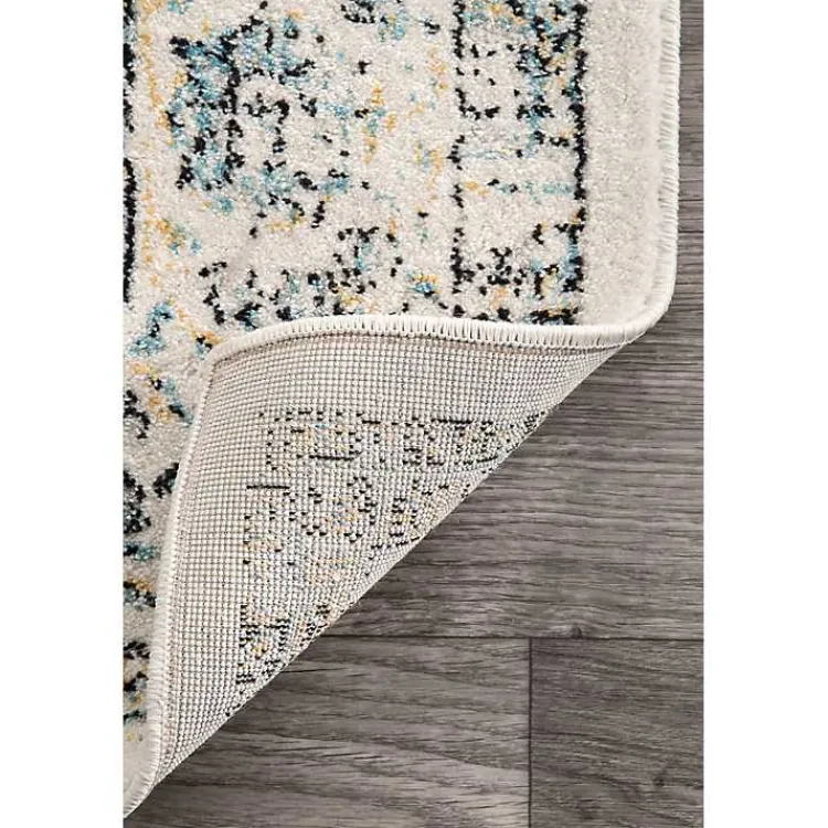 Kirklands Home Area Rugs|Gray Verona Medallion Area Rug, 5x7