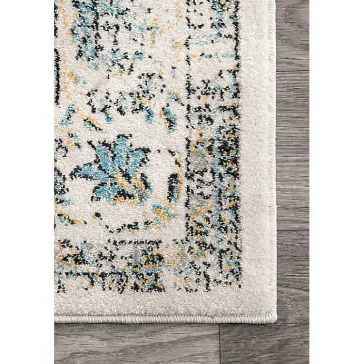 Kirklands Home Area Rugs|Gray Verona Medallion Area Rug, 5x7