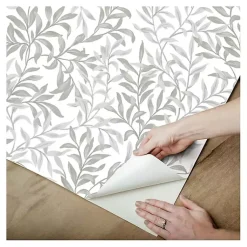 Kirklands Home Wall Murals & Wallpaper|Vines Peel & Stick Wallpaper Gray