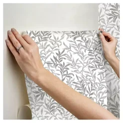 Kirklands Home Wall Murals & Wallpaper|Vines Peel & Stick Wallpaper Gray