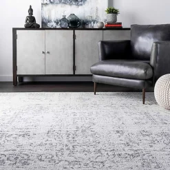 Kirklands Home Area Rugs|Gray Vintage Distressed Area Rug, 10x14