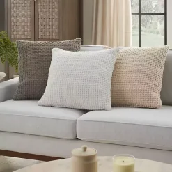 Discount Waffle Knit Chenille Throw Pillows, Set of 2 Pillows