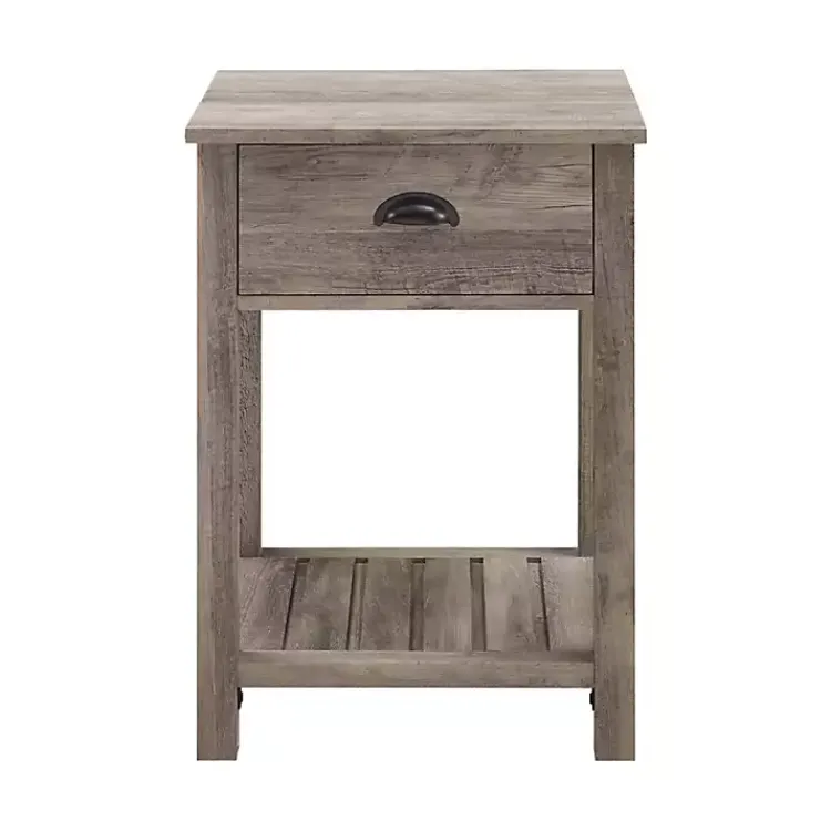 Kirklands Home Accent & End Tables|Wash Country Accent Table Gray