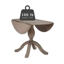 Kirklands Home Dining Tables|Gray Wash Drop Leaf Dining Table