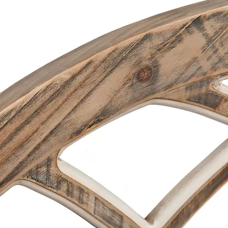 Kirklands Home Wall Plaques|Weathered Arch Wood Wall Plaque Gray