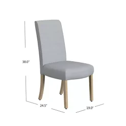 Kirklands Home Dining Chairs|Whitewashed Dining Chairs, Set of 2 Gray