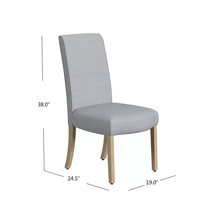Kirklands Home Dining Chairs|Whitewashed Dining Chairs, Set of 2 Gray