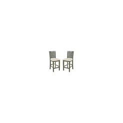 Kirklands Home Bar Stools & Counter Height Stools|Gray Wilbur Cane Back Counter Stools, Set of 2