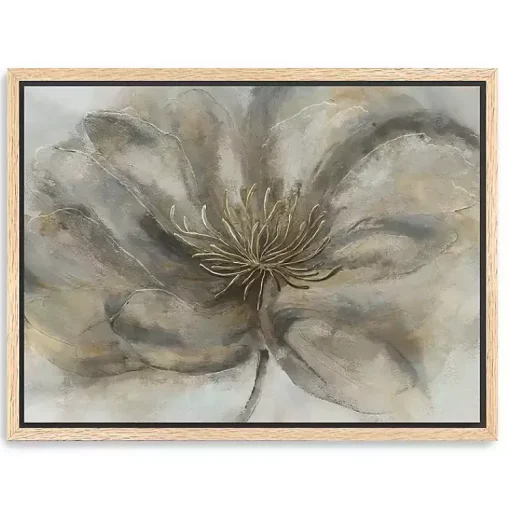 Kirklands Home Canvas Art|Wildflower Framed Canvas Art Print Gray