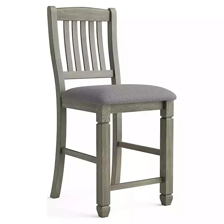 Kirklands Home Bar Stools & Counter Height Stools|Wire-Brushed Noreste Counter Stools, Set of 2 Gray