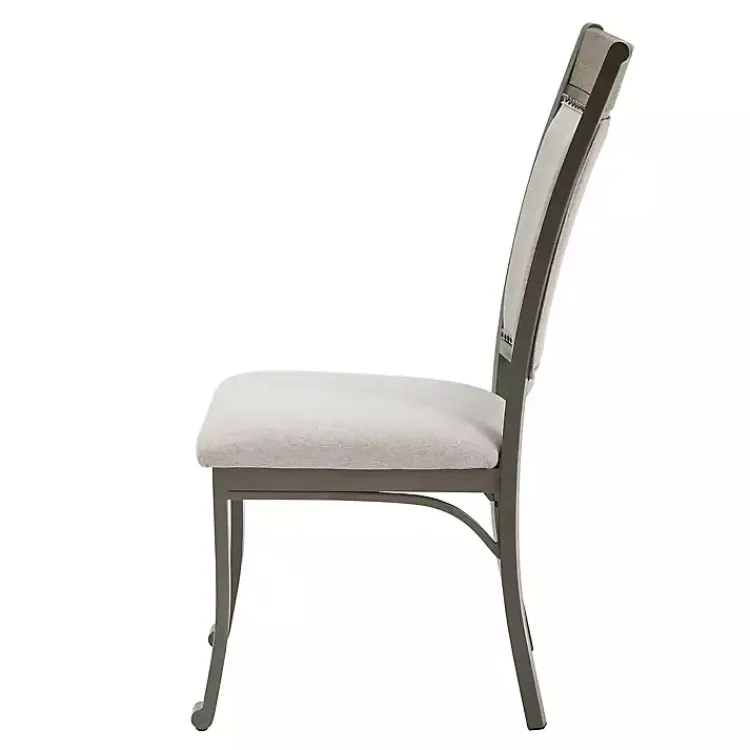 Kirklands Home Dining Sets|Wood and Upholstered Chairs 5-pc. Dining Set Gray